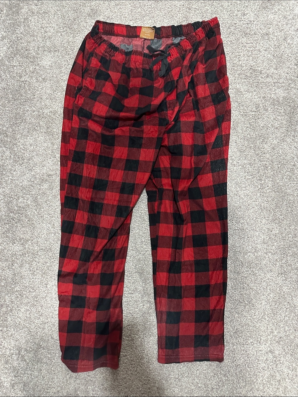 Weatherproof Red and Black Buffalo Plaid Jogger Pants